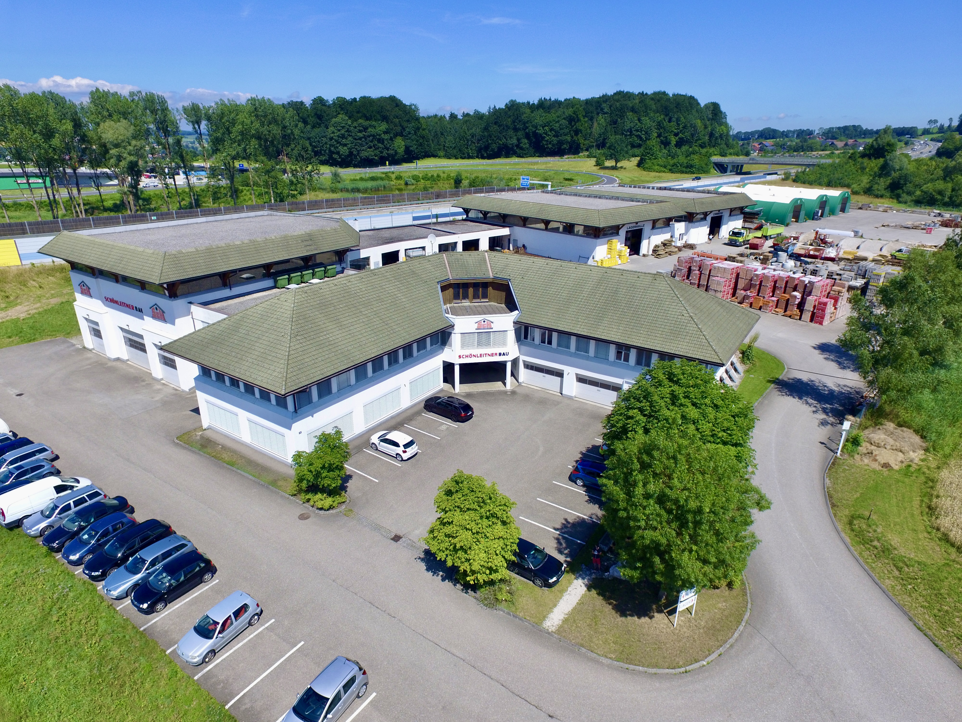 Schönleitner Bau Firmensitz aus der Luft