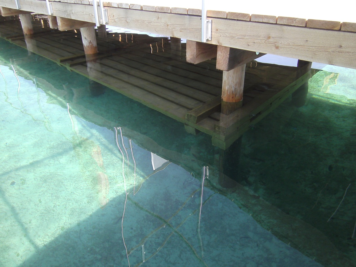 Stegpilotierung unter Wasser