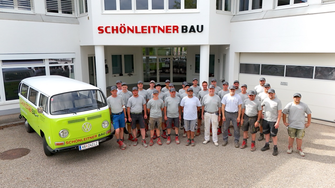 Das Schönleitner Bau Baustellenteam — unsere Profis vor Ort
